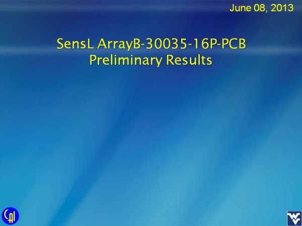 ArrayB-30035-16P-PCB 4ch Readout Studies Slide 1