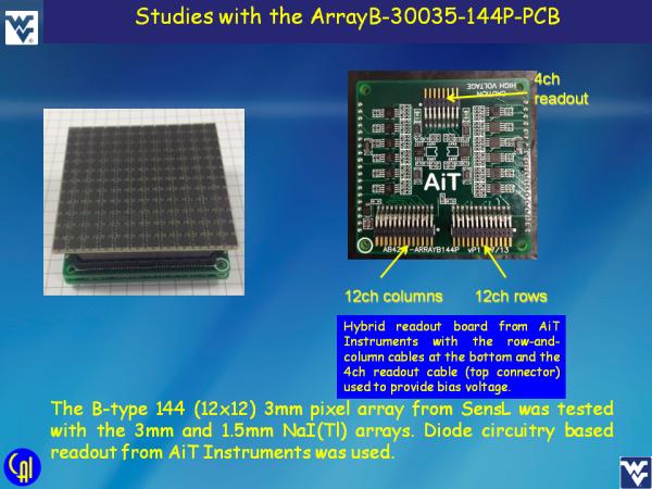 ArrayB-30035-144P-PCB NaI(Tl) Studies Slide 2