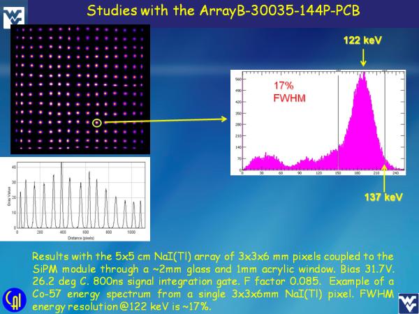 ArrayB-30035-144P-PCB NaI(Tl) Studies Slide 8