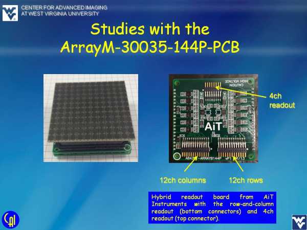 ArrayM-30035-144P-PCB 4ch Readout Studies Slide 1